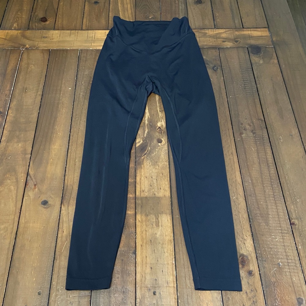 Lululemon Align V-Waist High-Rise Pant 25 Black Leggings LW5FFQS Size 6
